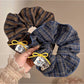 Gifty - Elegant Bow Checkered Scrunchie