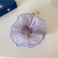 Gifty - Embroidered Floral Mesh Polyester Scrunchie
