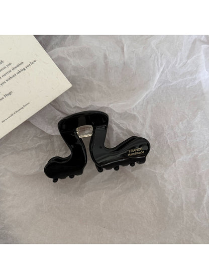 Beau - Simple Wavy Geometric Acetate Claw Clip
