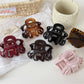 Beau - Simple Matte Finish Irregular Claw Clip