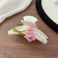 Beau - Fashion Lily Pattern Acetate Hair Clip