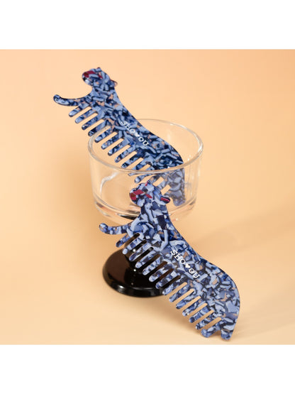 Camerow - Acetate Leopard Wide-Tooth Comb
