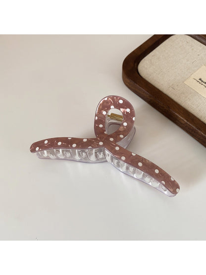 Beau - Plaid Leopard Polka Dot Hair Claw Clip