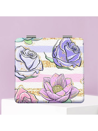 Mirroray - Y2K Floral Pattern Folding Makeup Mirror