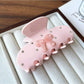 Beau - Bow Design Acetate Fiber Hair Claw Clip