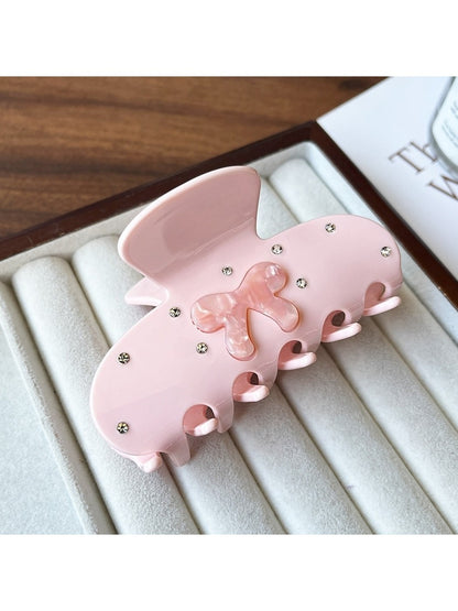 Beau - Bow Design Acetate Fiber Hair Claw Clip