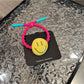 Gifty - Playful Smiley Face Elastic Ponytail Hair Tie