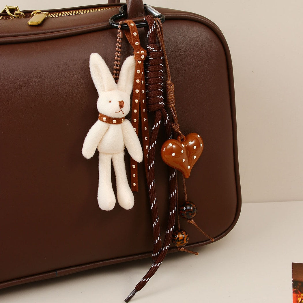 Keypus - Cartoon Rabbit Heart Pendant Bag Charm Keychain