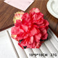 Beau peony flower claw clip held in hand showing size and flower detail