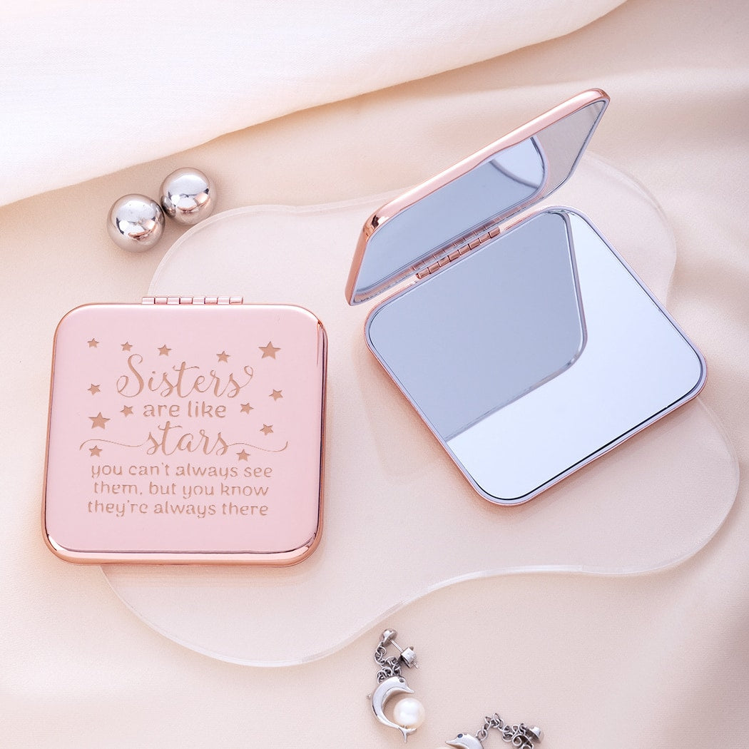 Mirroray - Double-Sided Square Folding Makeup Mirror