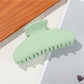 Beau - Matte Plastic Oval Shape Hair Styling Claw Clip