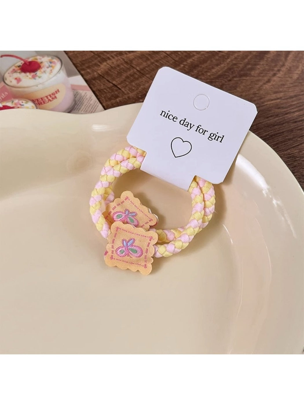 Gifty - Colorful Patterned Hair Ties - 2 Pack