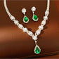 Nozari - Water Drop Stud Earrings and Necklace Set