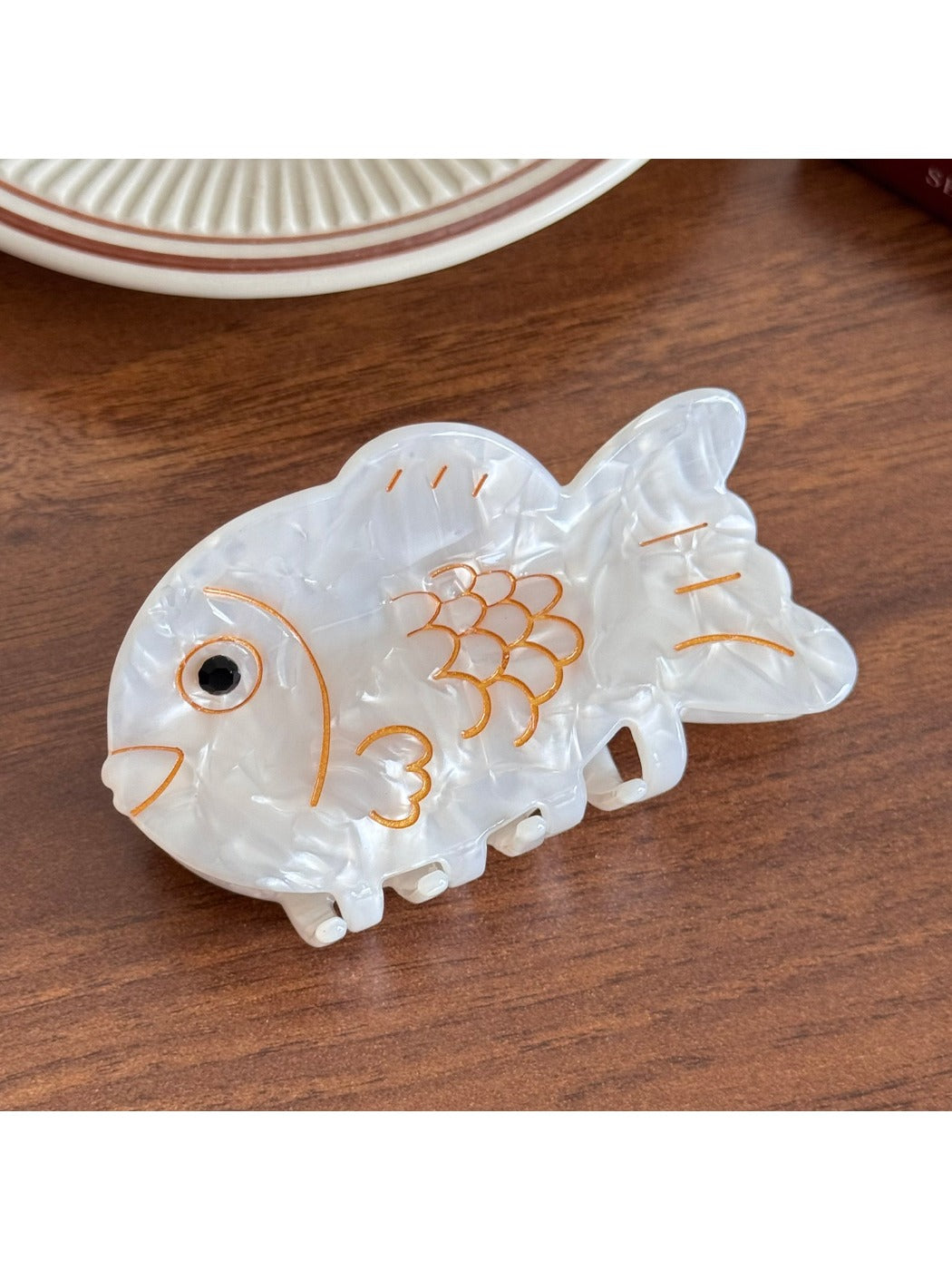 Beau - Cartoon Carp Design Acetate Hair Claw