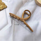 Beau - Cross Loop Alloy Geometric Hair Claw Clip