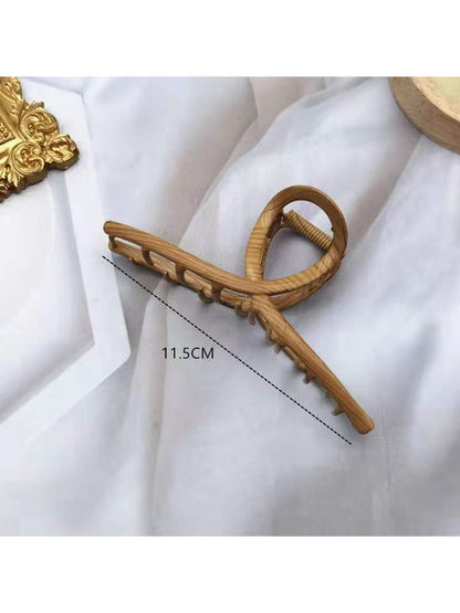 Beau - Cross Loop Alloy Geometric Hair Claw Clip