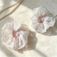 Gifty - Lace Trim Floral Gathered Scrunchie