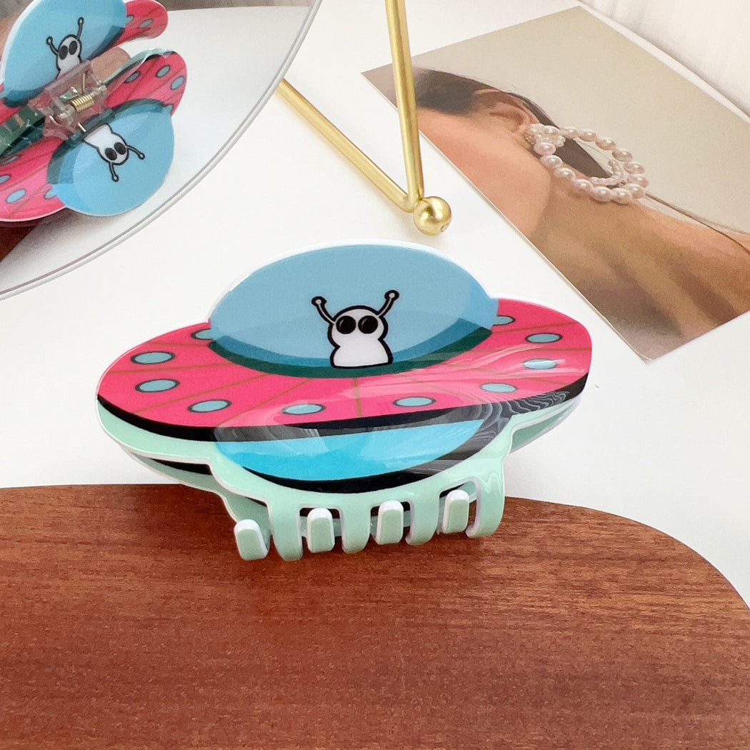 Beau - Funny Cartoon Spaceship Claw Clip