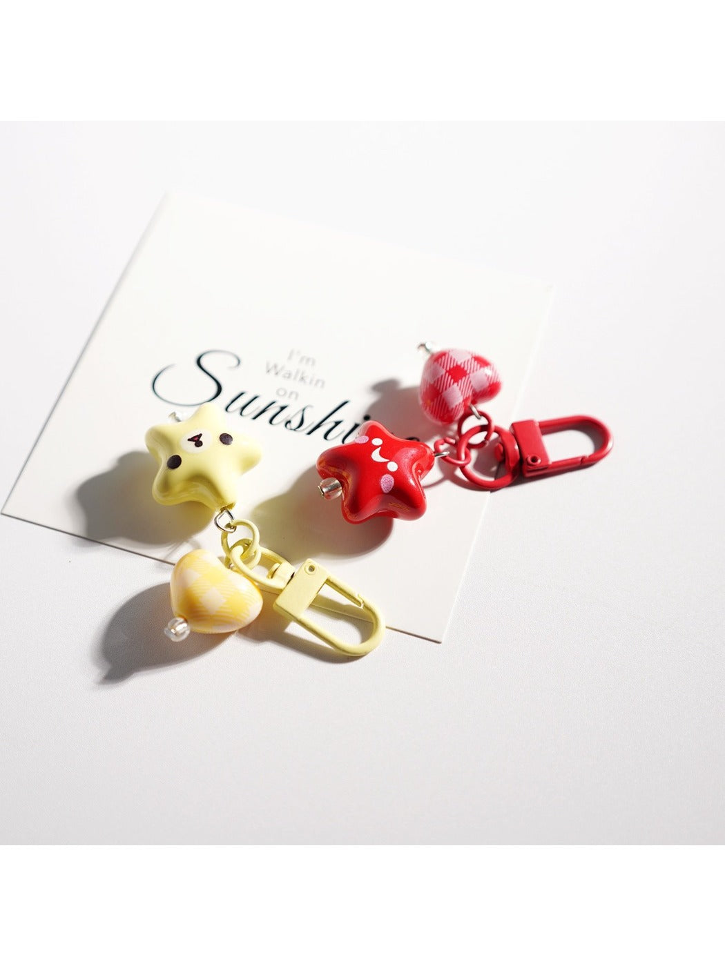 Keypus - Adorable Solid Color Star Keychain