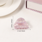 Beau - Small Triangle Textured Openwork Claw Clip