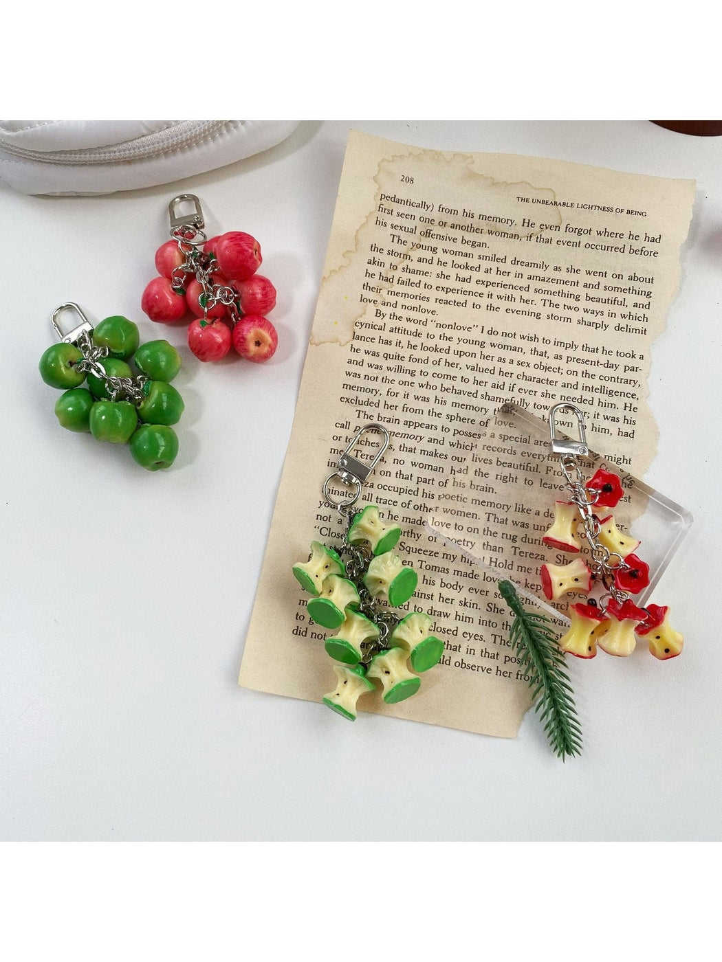 Keypus - Cute Fruit Apple Keychain Bag Charm