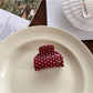Beau - Simple Polka Dot Half Round Claw Clip