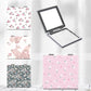 Mirroray - Square Floral Pattern Portable Makeup Mirror