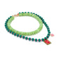 Nozari - Floral Pendant Layered Beaded Chain Necklace