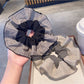 Gifty - Gingham Ruffled Voluminous Scrunchie