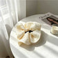 Beau - Ruched Cloud Polyester Banana Hair Clip