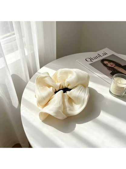 Beau - Ruched Cloud Polyester Banana Hair Clip