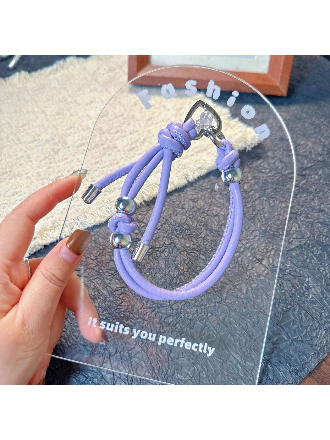 Keypus - Solid Color Knotted Wrist Phone Strap Lanyard