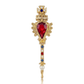 Brovia - Vintage Baroque Wand Geometric Alloy Brooch