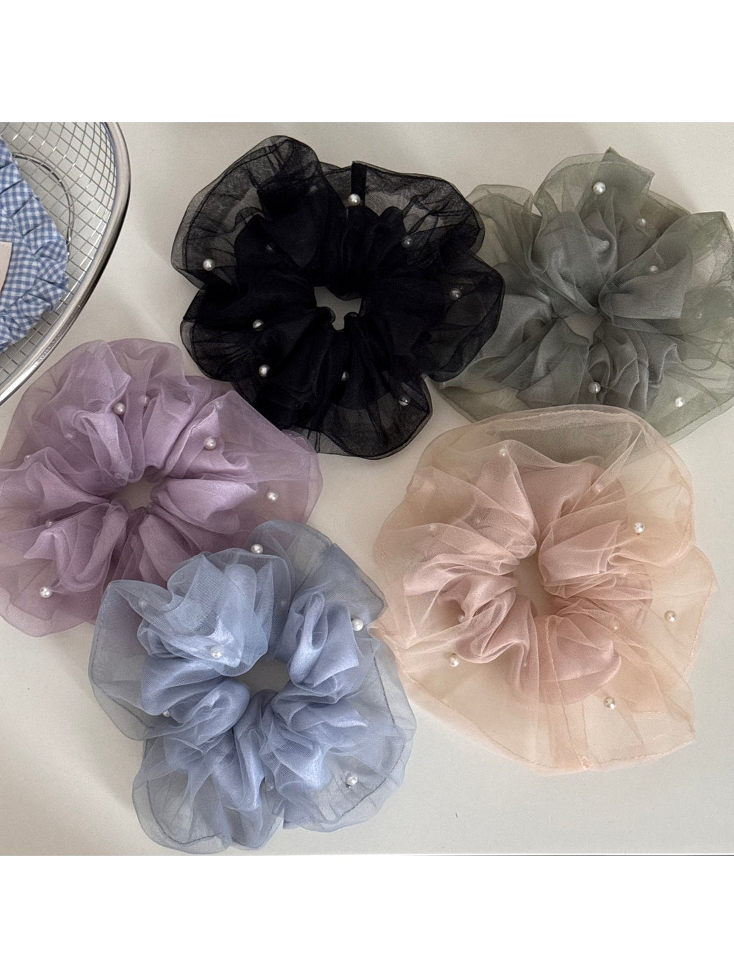Gifty - Double Layer Ruffled Polyester Scrunchie