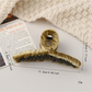Beau - Large Looped Geometric Solid Color Claw Clip