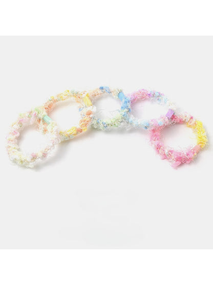 Gifty - Sweet Candy Color Plush Scrunchies Set