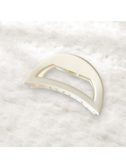 Beau - Plastic Half Circle Geometric Hair Claw Clip