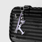 Keypus - Cartoon Dachshund Beaded Ribbon Keychain