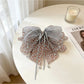 Gifty - Floral Mesh Ribbon Ponytail Flower Hair Tie