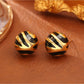 Earedge - Luxury Fashion Color Block Stud Earrings