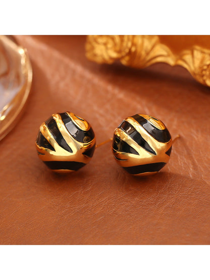 Earedge - Luxury Fashion Color Block Stud Earrings