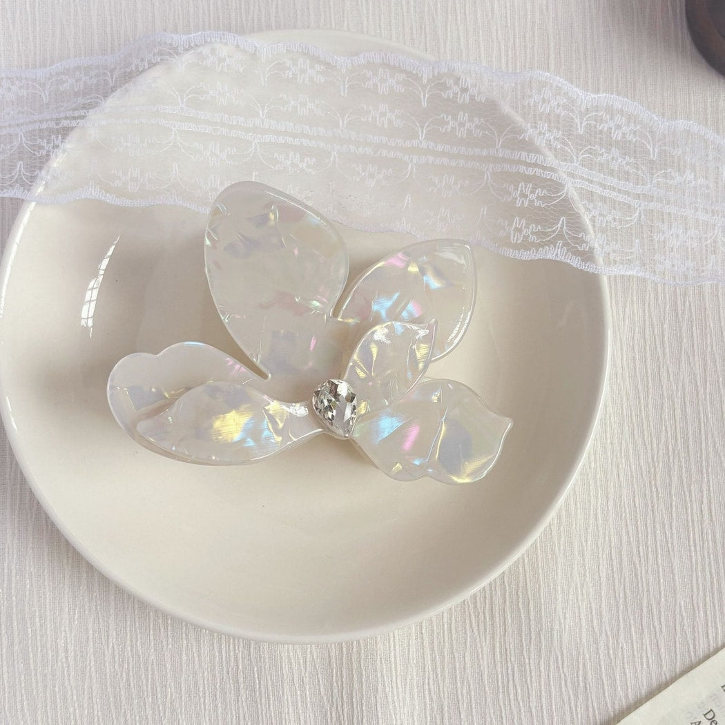 Beau - Acetate Flower Petal Floral Hair Claw Clip