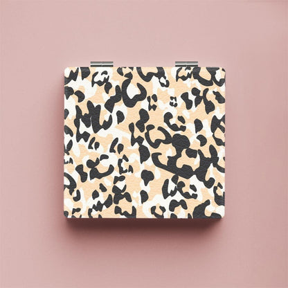 Mirroray - Retro Leopard Print Foldable Compact Mirror