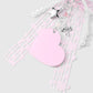 Keypus - Y2K Lace Bow Heart Mirror Keychain