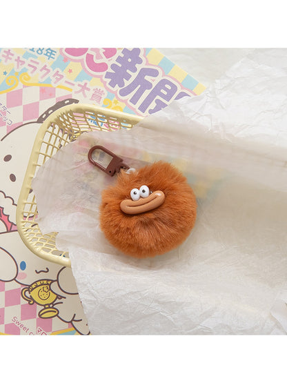 Keypus - Cute Sausage Mouth Pom Pom Keychain