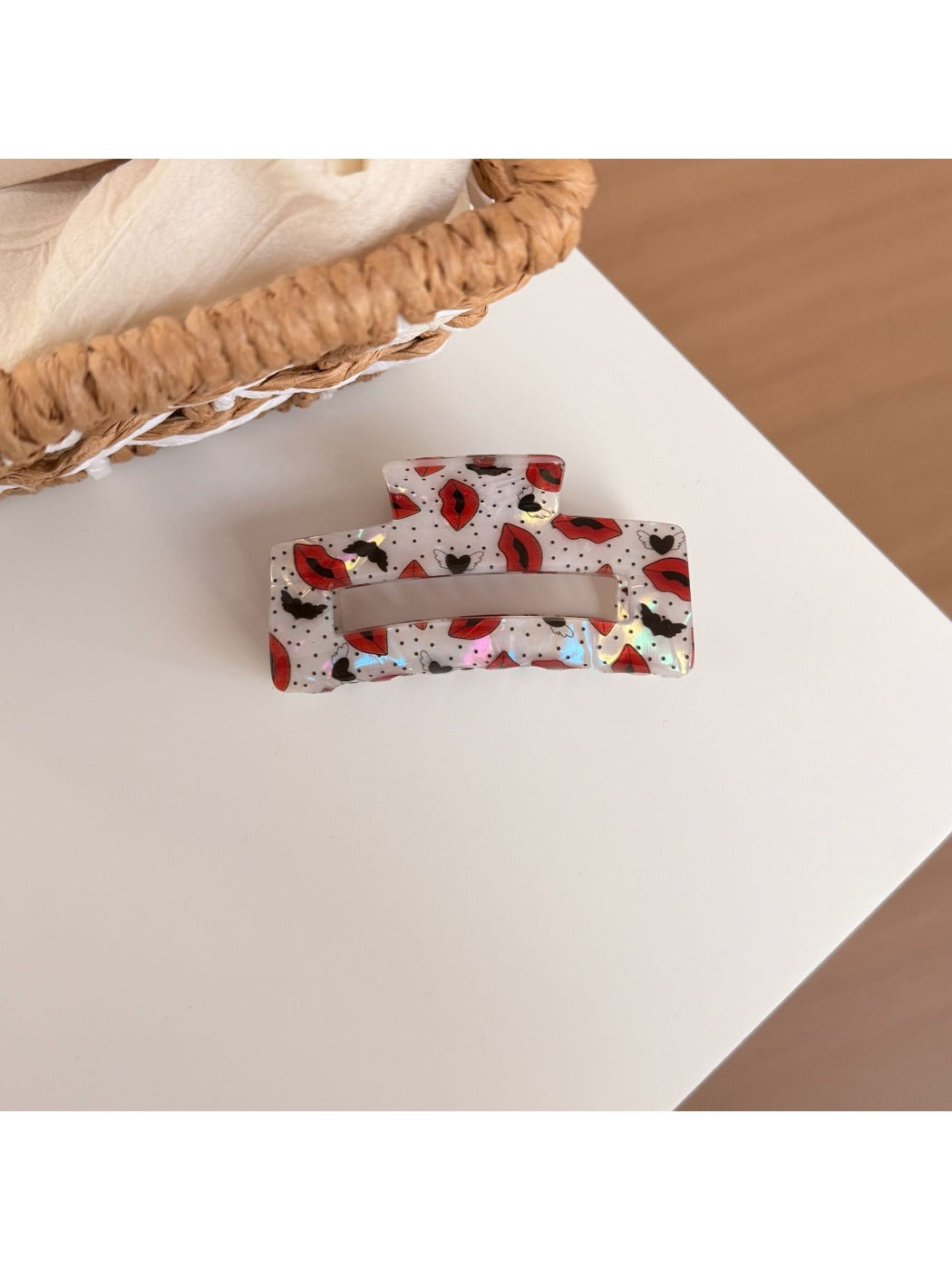 Beau - Valentine's Day Red Hair Clip