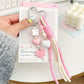 Keypus - Simple Style Heart Pendant Woven Keychain
