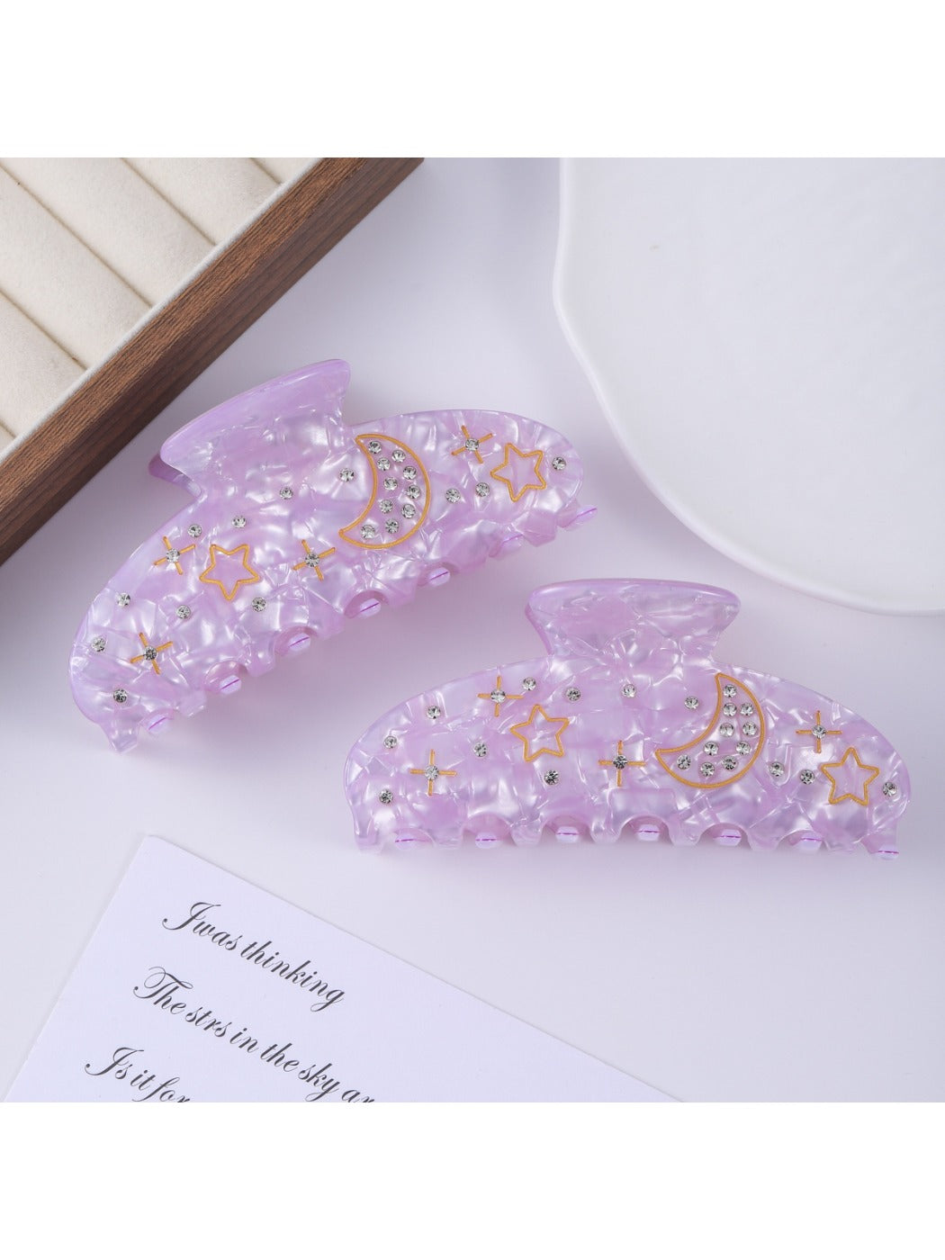 Beau - Moon Shaped Hair Claw Clip