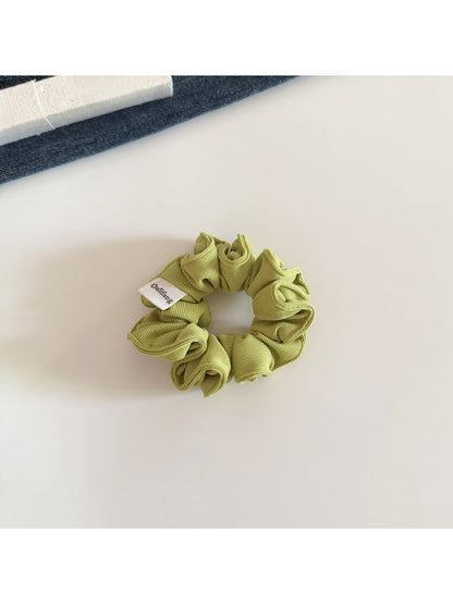 Gifty - Minimalist Ribbed Knit Polyester Scrunchie