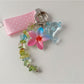Keypus - Polka Dot Dolphin Beaded Bag Charm Keychain